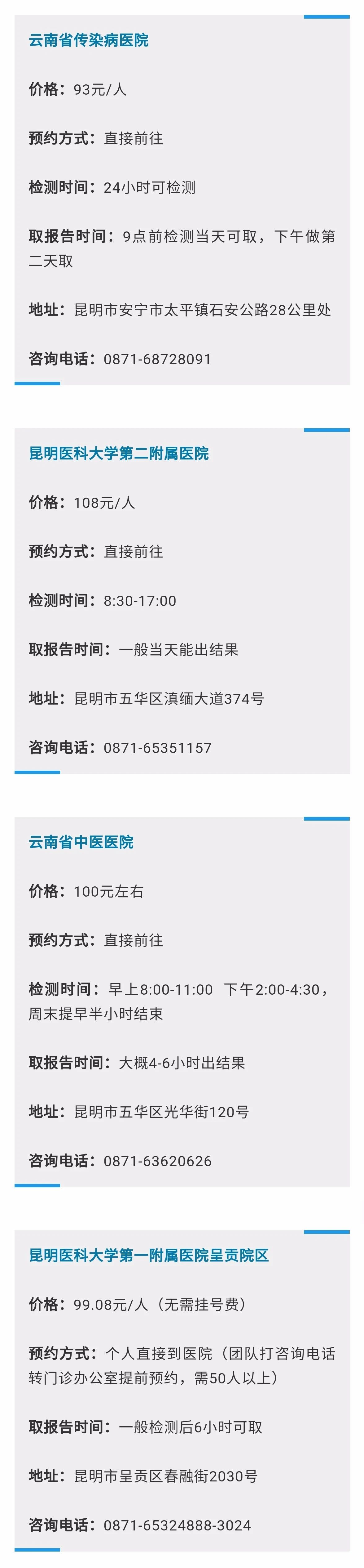 帅源集团汇总昆明核酸检测定点医院